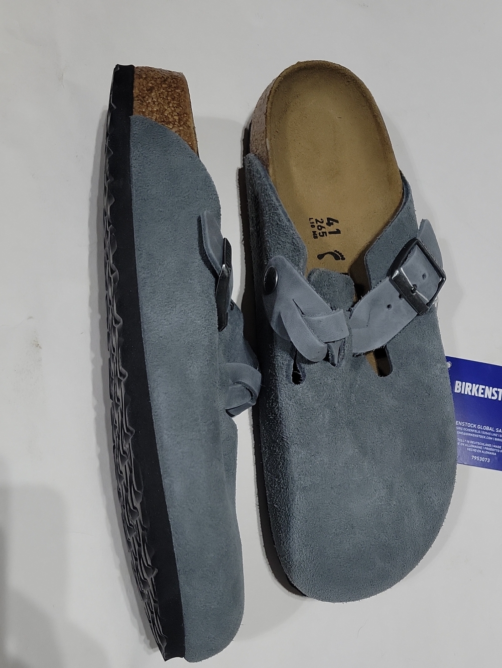 Birkenstock Boston Suede Clogs Shoes size 41 L10 NWT - Picture 4 of 5